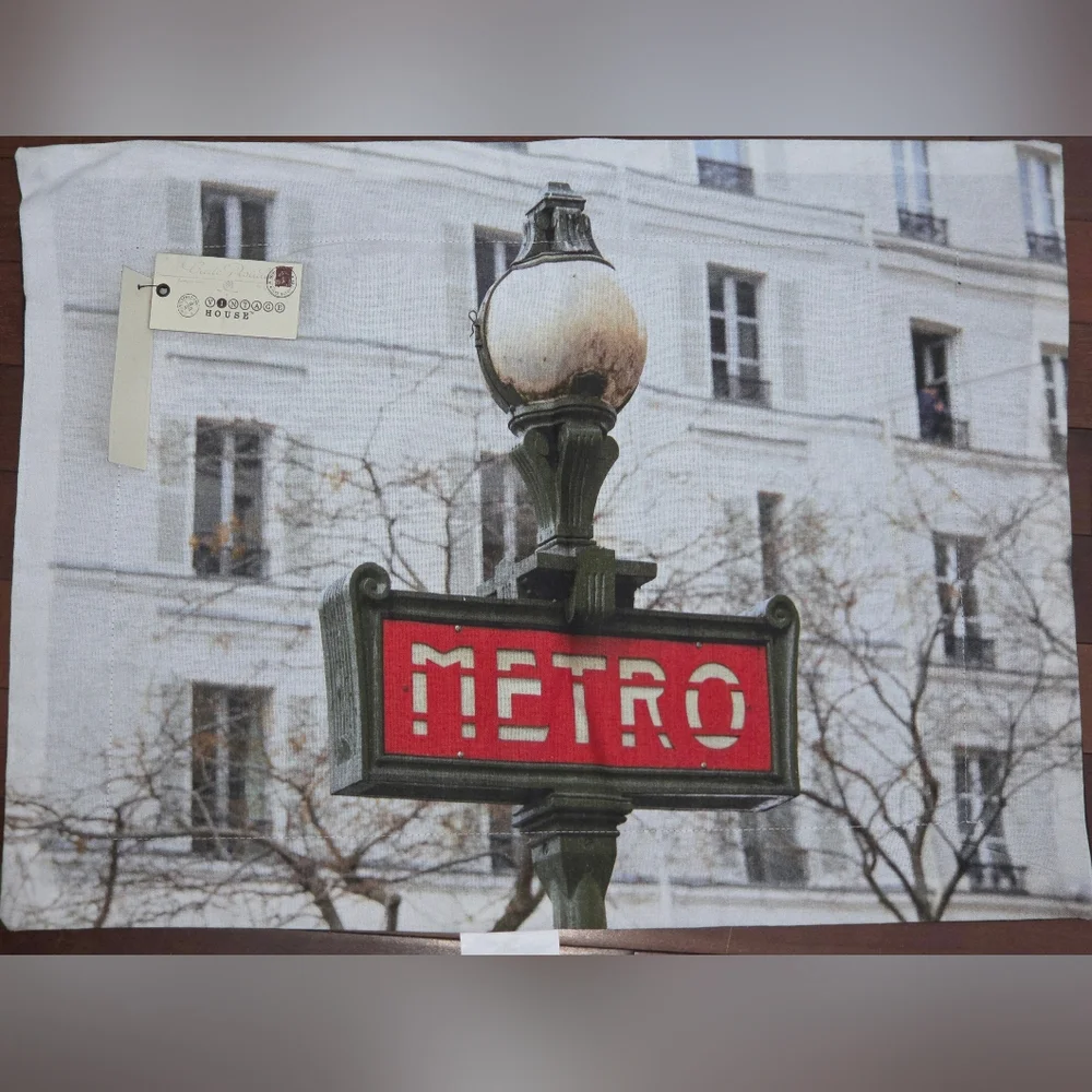 5 pcs Paris Metro Accent Pillow NWT